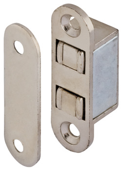 Magnetic catch, pull 4.0 kg, for recess installation, square