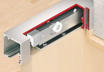 Wall compensation unit profile, For glue fixing, not drilled