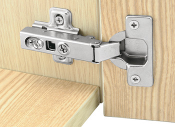 Concealed hinges, soft closing, Metalla SM 100° Stainless Steel