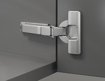 Concealed hinge, Duomatic 110°, half overlay mounting/twin mounting