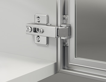 Concealed hinge, Häfele Metallamat A, inset mounting, opening angle 110°