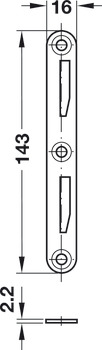 HS Bed connector, with hook-in part