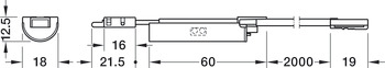 Door sensor, Loox5, for Häfele Loox drawer profile, 12 V