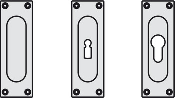 Flush pull handles for sliding doors, FSB, model 4211