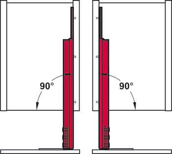 Hook-in shelf, base unit/larder unit, 470 x 75 or 88 mm