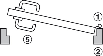 Individual components, DT 700c and DT 710c door terminal set