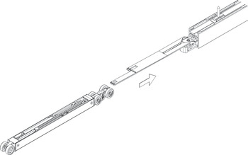 Fixing profile, Hawa Junior Pocket, with bayonet lock