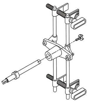 Mortise jig, for cutting a mortise for locks