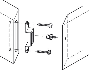 Connecting screws, modular, with tip, for one-sided positioning in wood