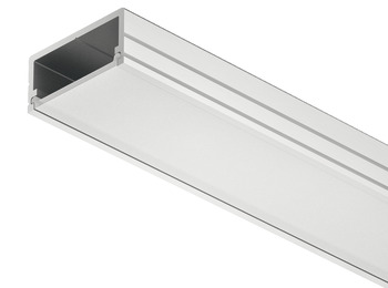 ---Häfele Loox profile for under mounting, ---Profile height 8.5 mm, aluminium