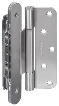 Architectural door hinge, Simonswerk VN 2927/160 Compact Planum, for flush architectural doors with narrow block frames up to 160 kg