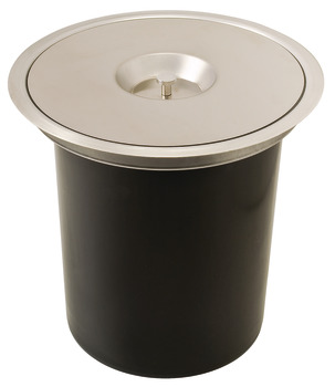 Single waste bin, Plastic bucket, 13 litres