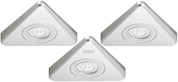Down light, Triangular, 3-piece set, LED 3003 – Loox, 5.5 W in total, plastic, 24 V, ww