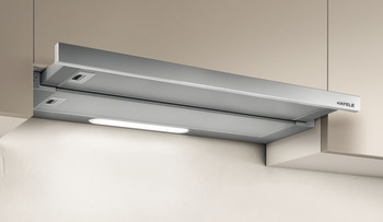 Telescopic Hood, Stainless Steel Panel, Button Control