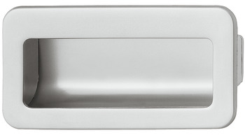 Inset handle, Zinc alloy, rectangular