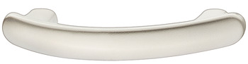 Furniture handle, Handle with base, zinc alloy, curved