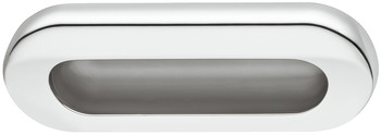 Inset handle, Zinc alloy, with round edges