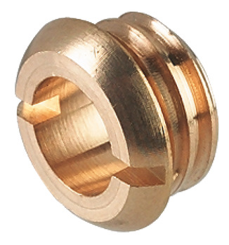 Cover sleeve, for deadbolt, with ridge and wood-screw thread