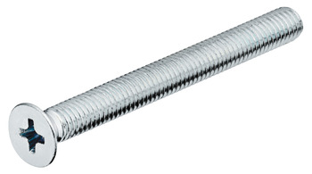 Threaded screw, Countersunk head, cross slot, PH, DIN 965, M4–M8, zinc plated