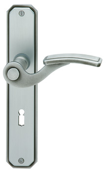 Lever handle set, steel stained, Scheitter, Model 194Z/291Z