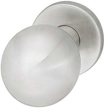 Door knob, stainless steel, Startec, flat knob