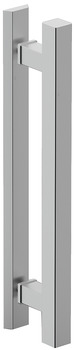 Flush pull handle for sliding doors, Aluminium, one-sided, square