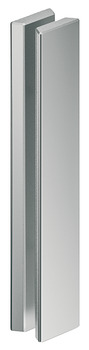 Flush pull handle for sliding doors, Handle on both sides, aluminium, for glass doors