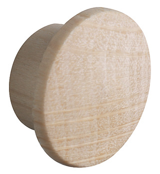 Cover cap, Solid wood untreated, for blind hole Ø 10 mm