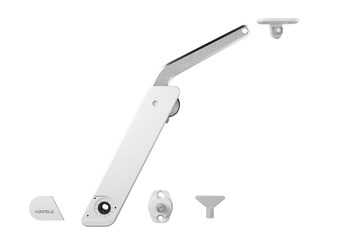 Häfele Free flap H 1.5, metal supporting arm, 1-piece set