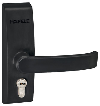 outside handle, Startec, for panic exit device, black