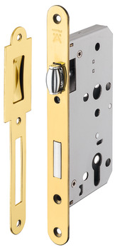 Lock for double action doors, For double action doors, profile cylinder