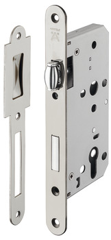 Lock for double action doors, For double action doors, profile cylinder