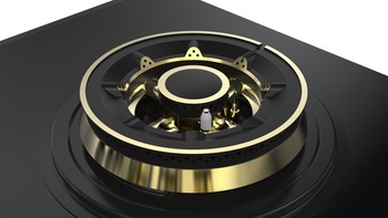 Built-in Gas Hobs, 4 Full Brass Burners, 86 cm, Round Pan Support