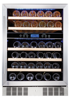 Wine Cooler, Dual Zone, 150 L / 46 bottles